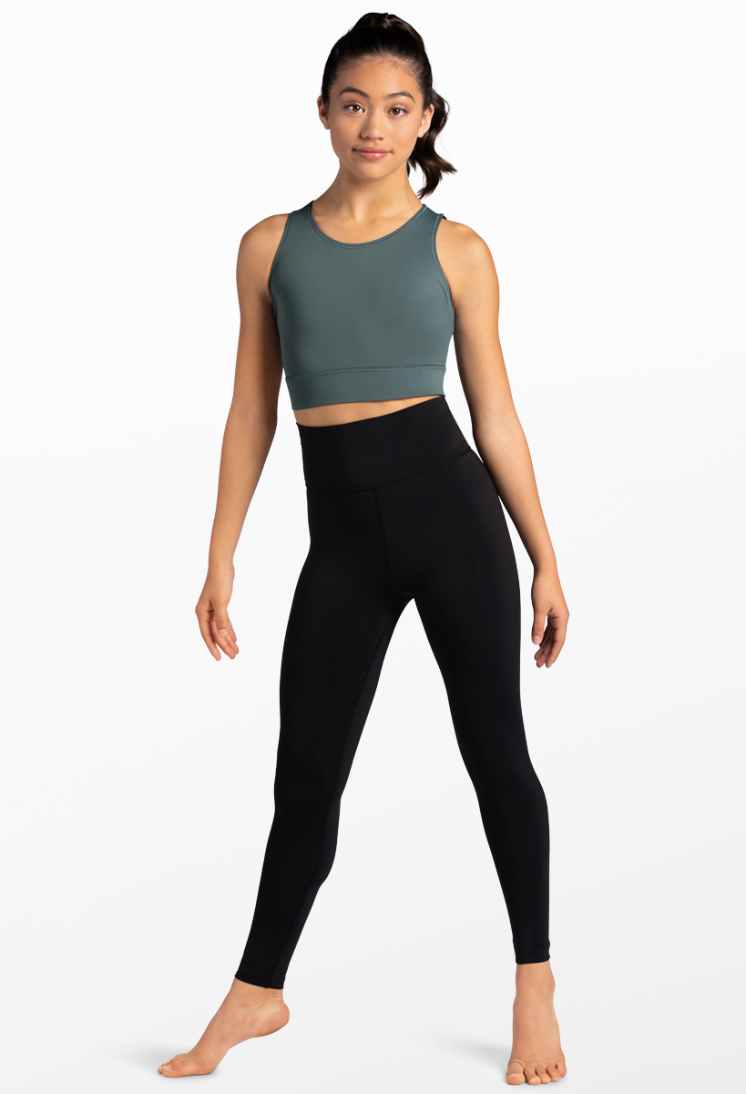 トップス Funk ソフトリブ クロップド丈 長袖