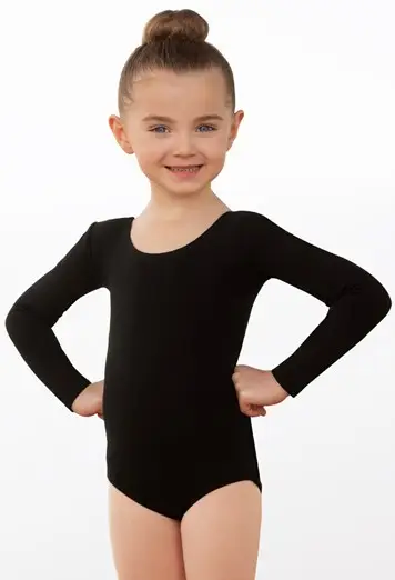 Cotton Long Sleeve Leotard