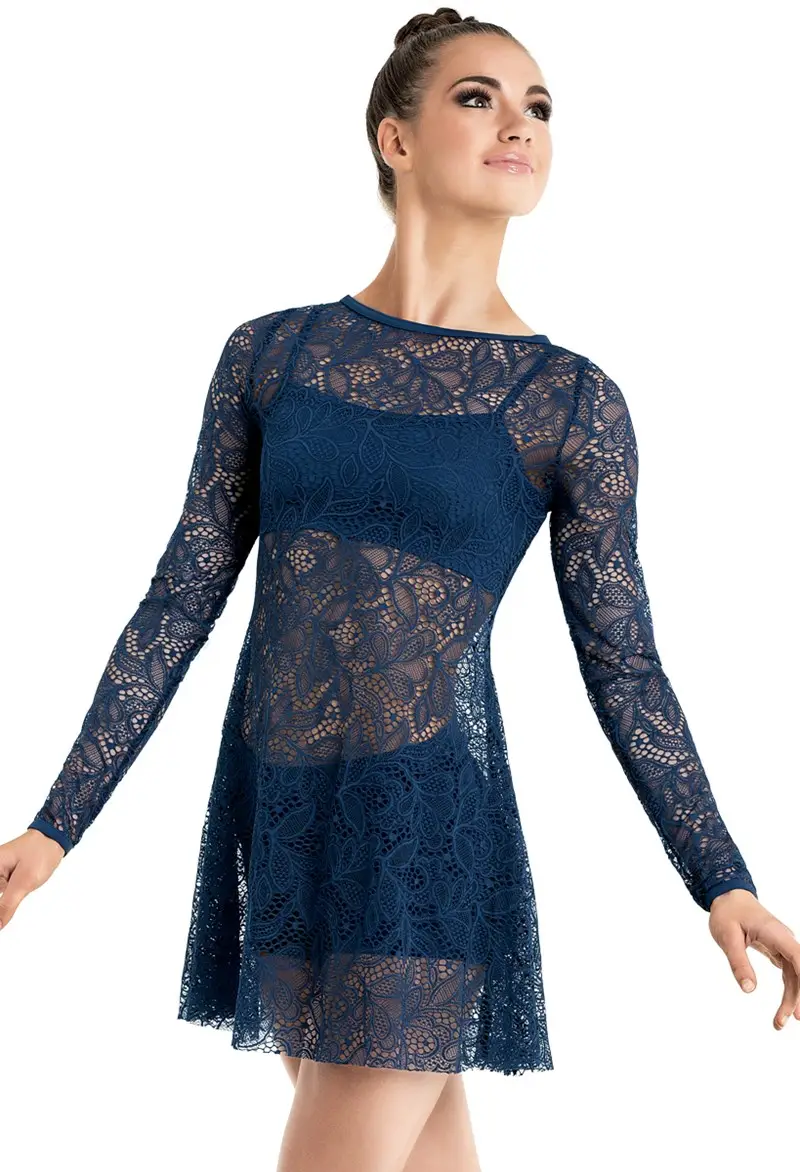 knee length dresses for ladies Black Lace High Low Dress - All Dresses