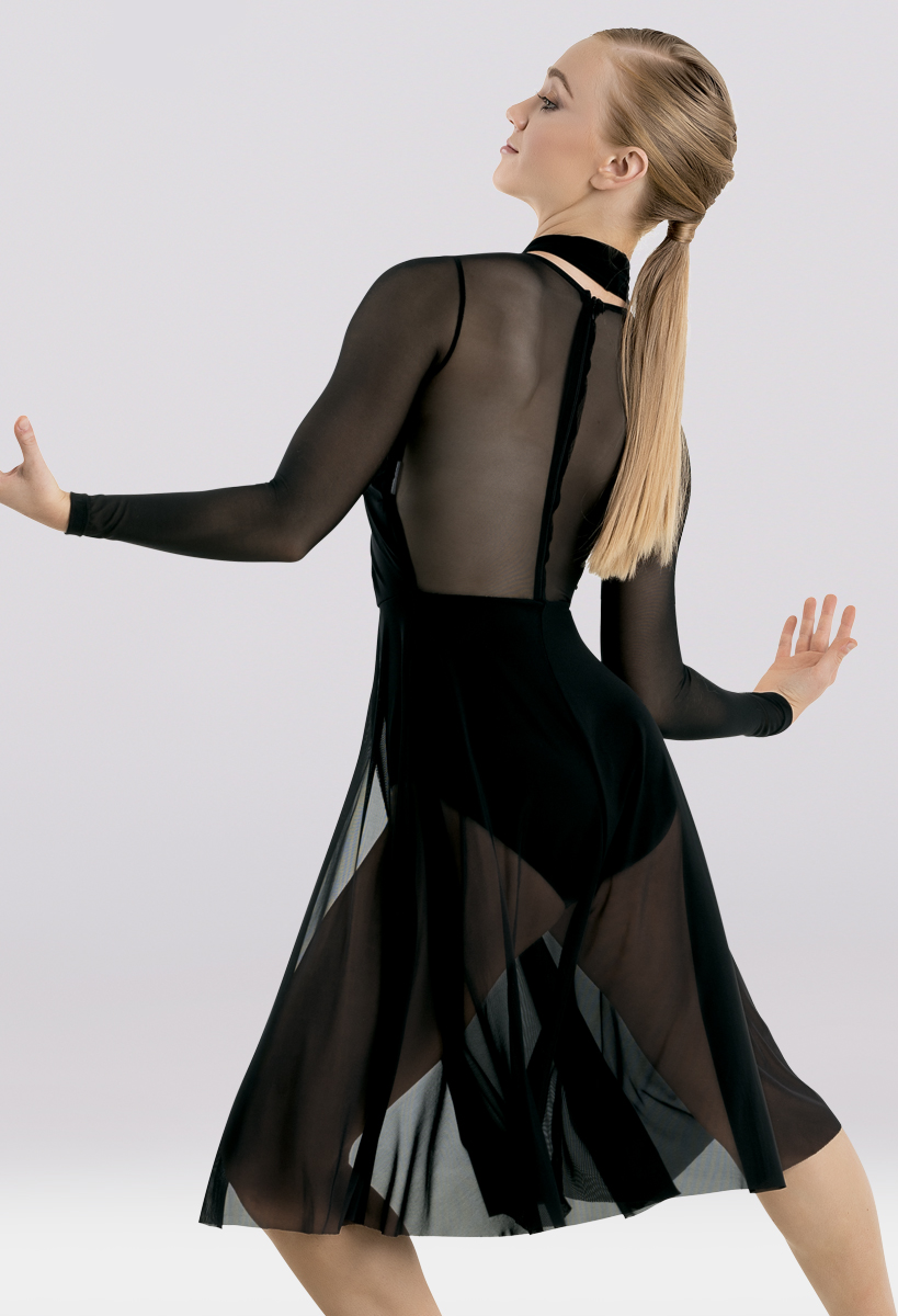 Mesh Halter Wrap Midi Dress | Weissman