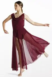Mesh Overlay Dress