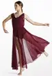 Double Cowl Mesh Maxi Dress