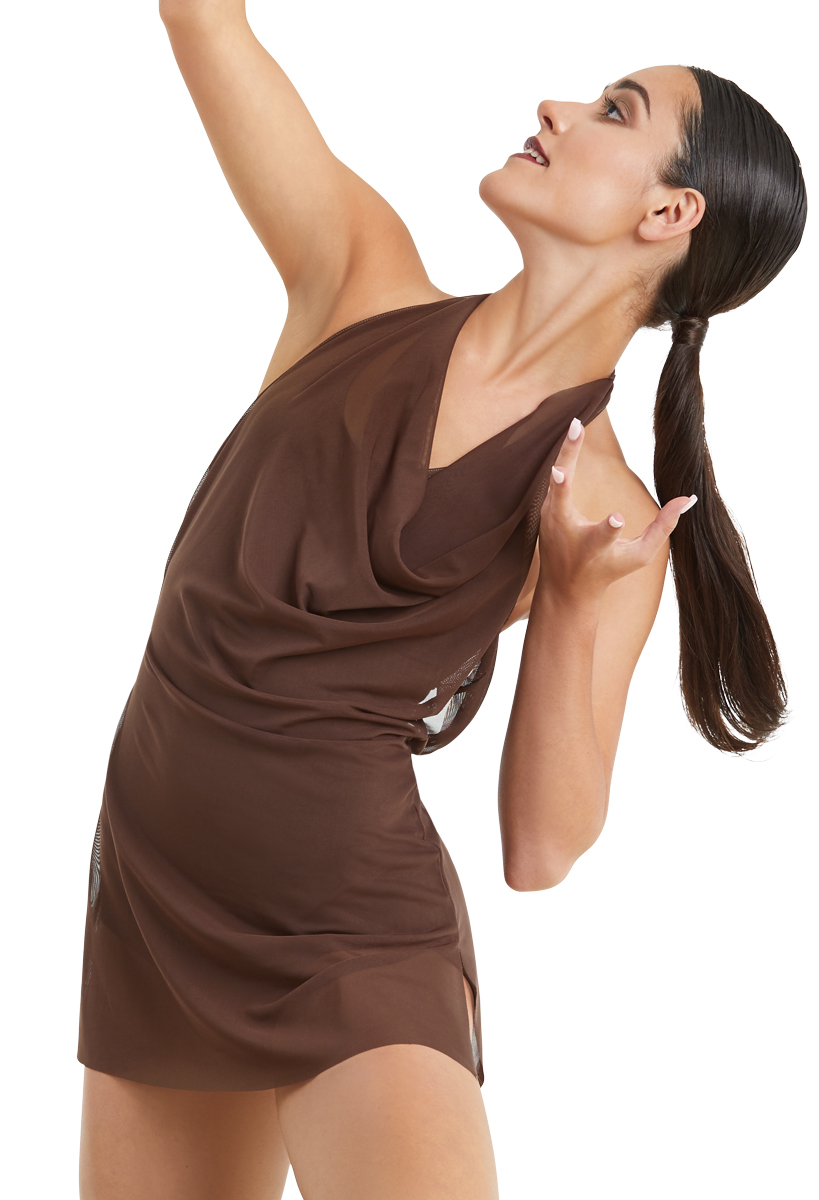 Mesh Cowl Neck Halter Dress | Balera Mesh Cowl Neck Halter Dress | Balera