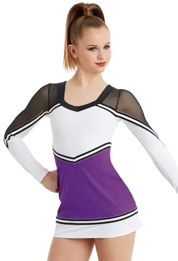 Colorblock Dress With Mesh