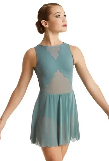 Scallop Hem Dress