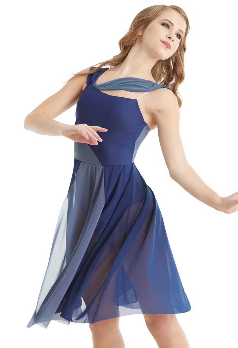 Two Color Asymmetrical Dress - Balera Performance - Product no longer ...