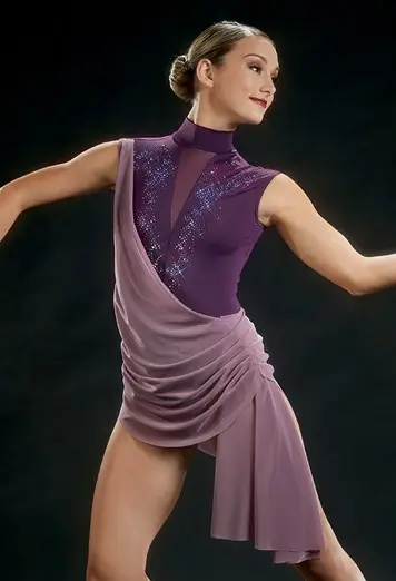 Crystal Floral Draped Dress