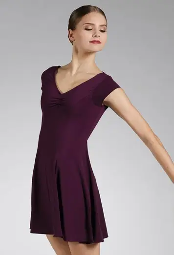 Pinch-Front Open Back Dress