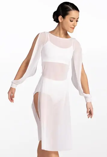 Spliced Blouson Overdress