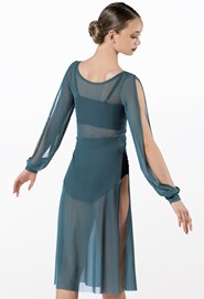 Spliced Blouson Overdress