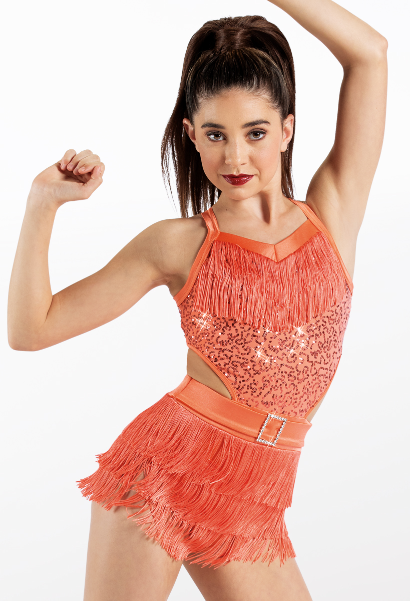 Rhinestone Belted Fringe Dance Dress | Weissman