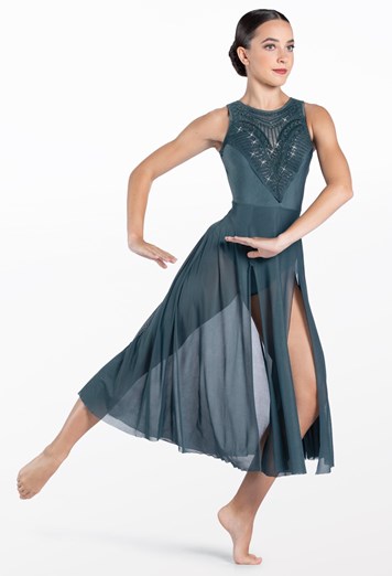 Hand-Embroidered Maxi Dress For Dance | Weissman®