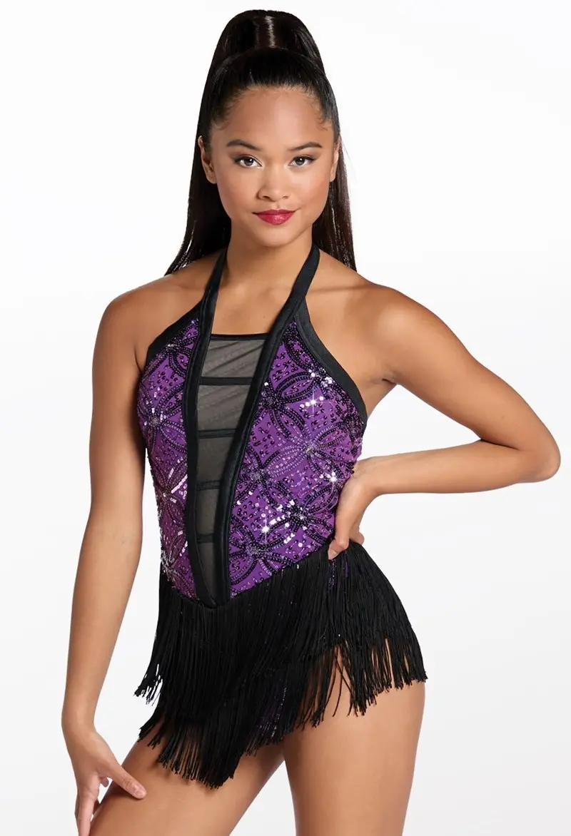 Sequin Medallion Halter Dance Dress | Weissman