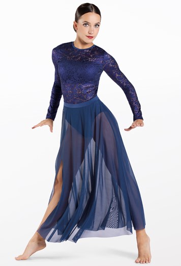 Metallic Lace Maxi Dance Dress | Weissman®