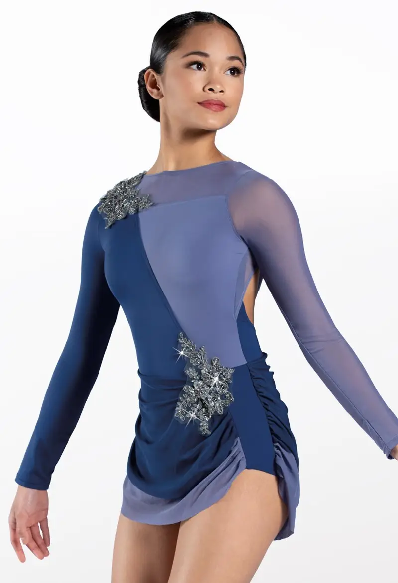 Two Tone Long Sleeve Dance Dress | Weissman