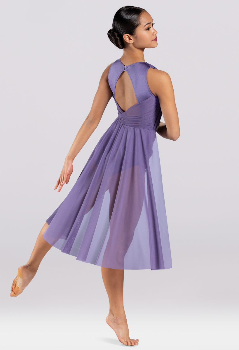 Mesh Midi Back Panel Dance Leotard | Weissman®