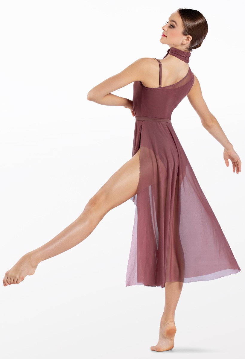 knee length dresses for ladies The Asymmetrical Drape Dress main image 0