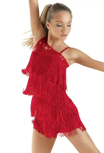 One Shoulder Fringe Dress