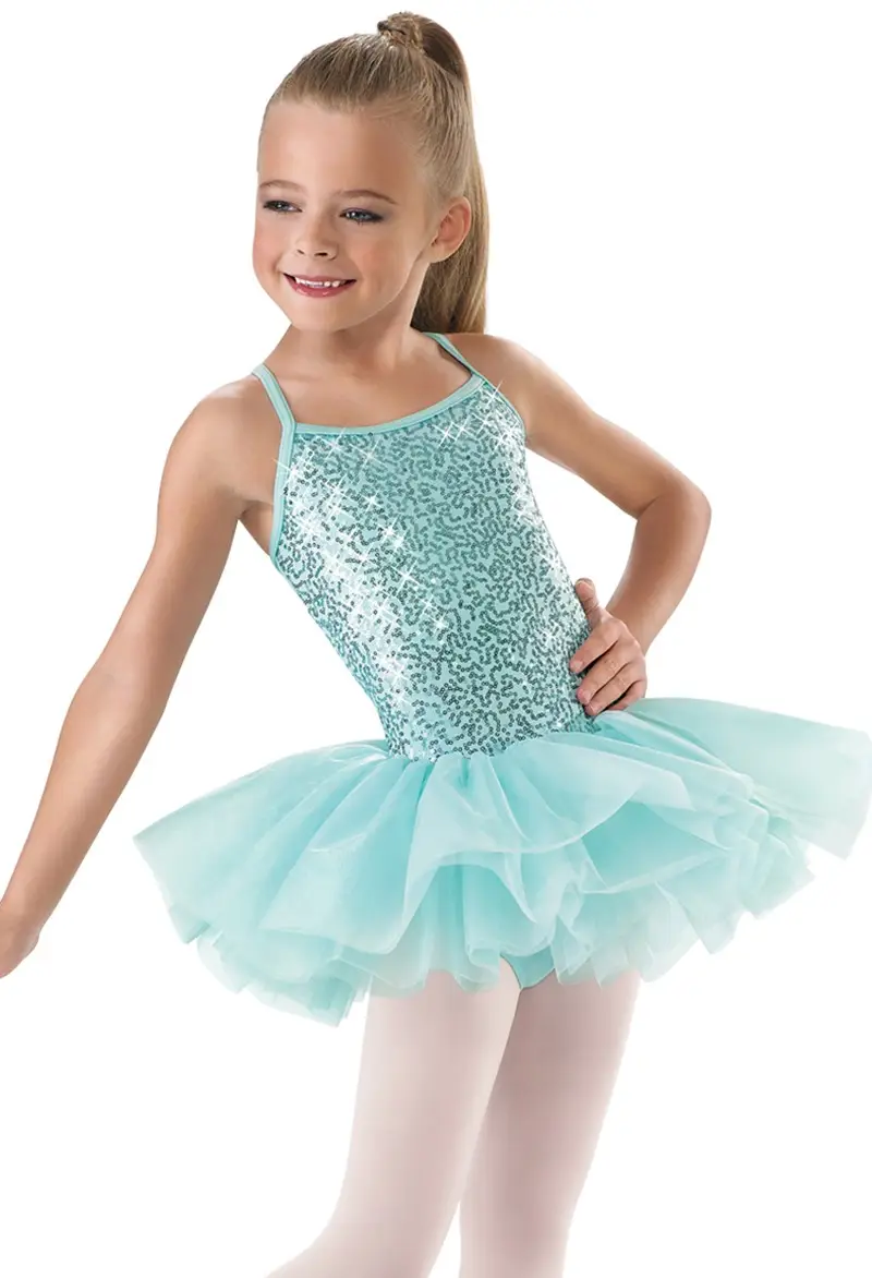 blue sequin top dress Rainbow Shooting Star Sequin Dress main image 1