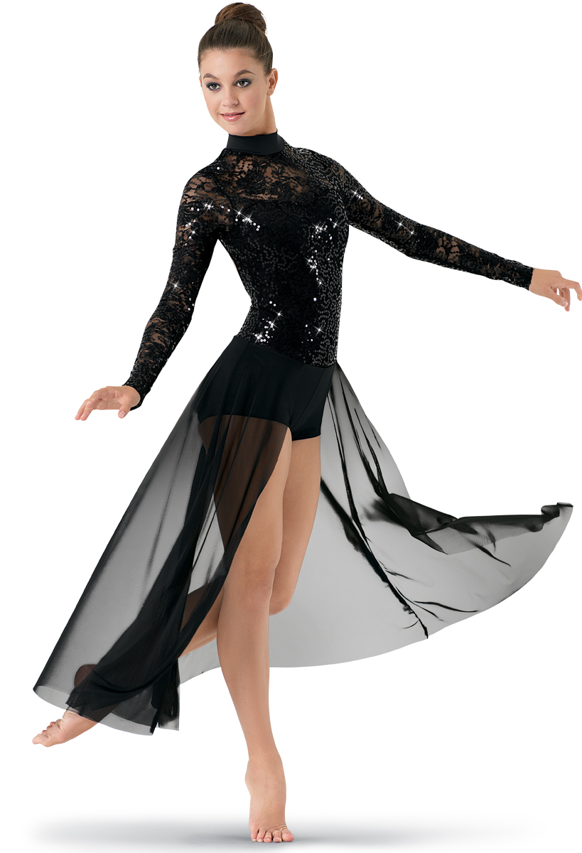 long sleeve lyrical dance costumes