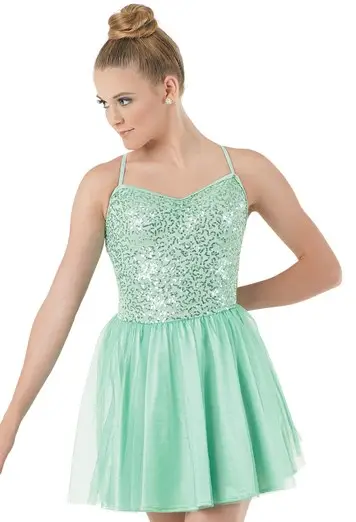 Sequin, Tulle & Satin Dress 