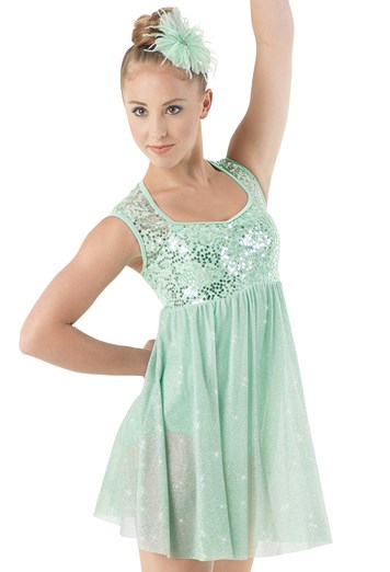 Sequin Lace Glitter Mesh Dress