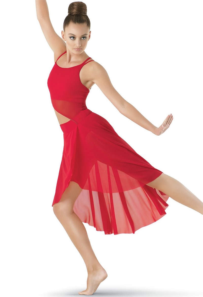 slim fit dress slacks Speerise Women Long Sleeve Dance Leotard with Skirt main image 0