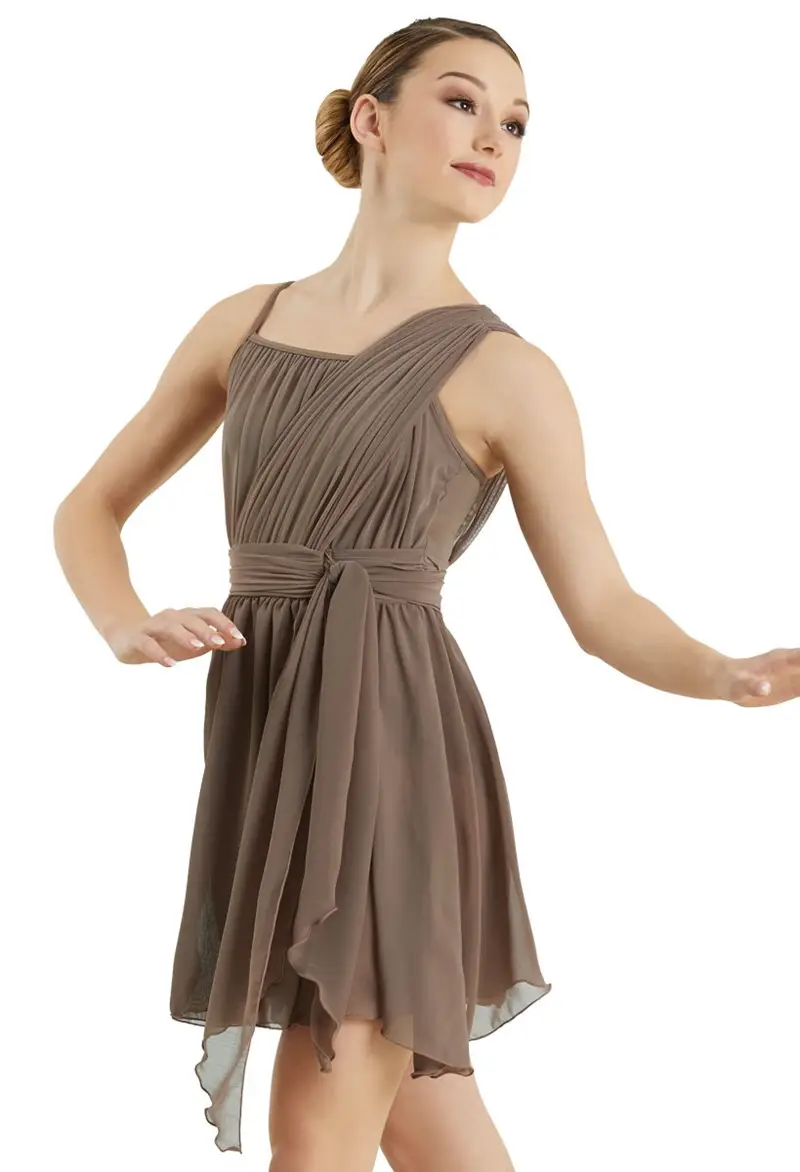 sachin and babi light blue dress Halter Neck Chiffon Bridesmaid Dress main image 1