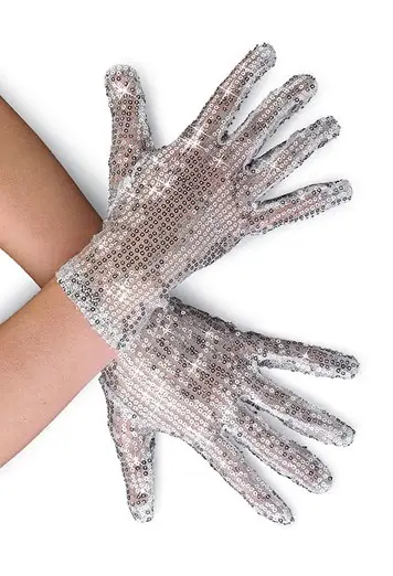 Short Sequin Gloves