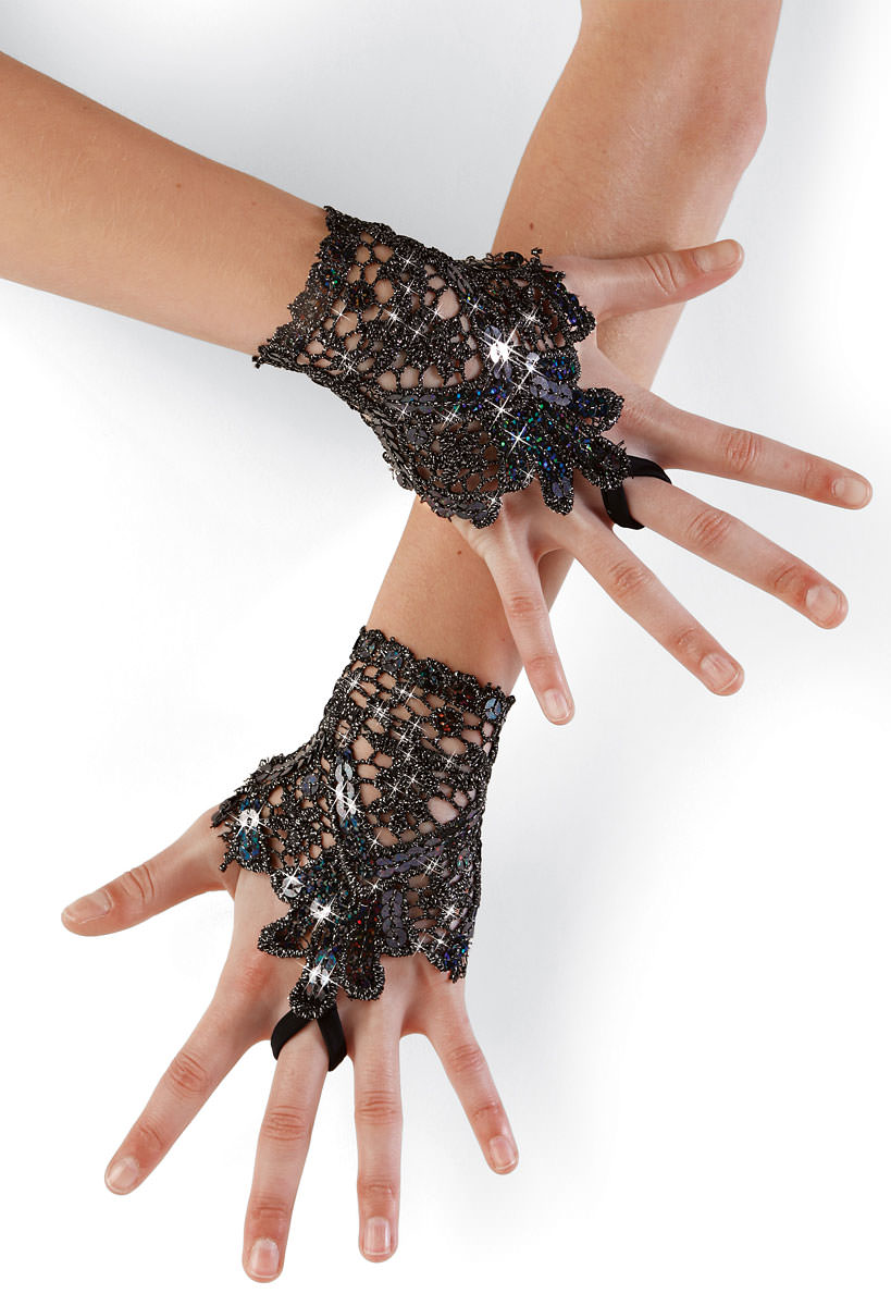 lace costume gloves