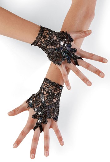 Sequin Lace Gloves