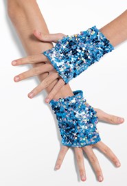 Hologram Sequin Mitts