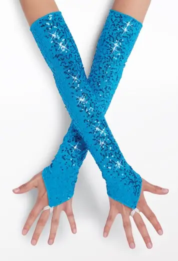 Sequin Long Point Gloves