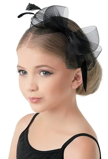 Feather & Mesh Bow Headband