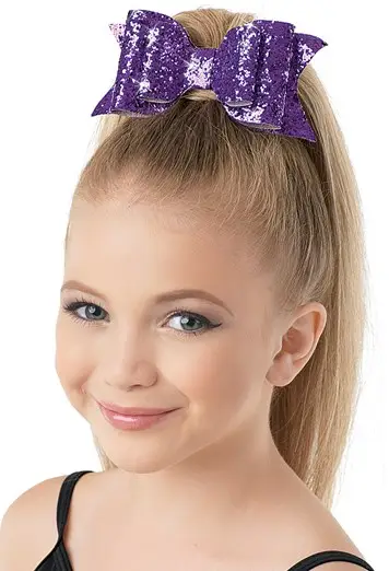 Glitter Bow Hair Clip