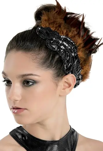 Feather & Applique Hair Clip 