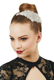 Ballroom Rhinestones Hairpiece. Dance Hair Accessories. Hair Jewelry.  Gymnastics Crown. Black and Crystal AB Headpiece. Ice Skating Hairpiec 