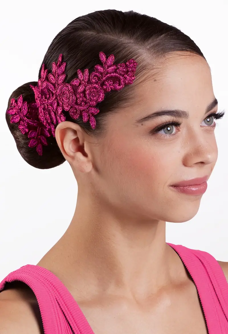 Metallic Embroidered Floral Applique | Balera™ display picture 1