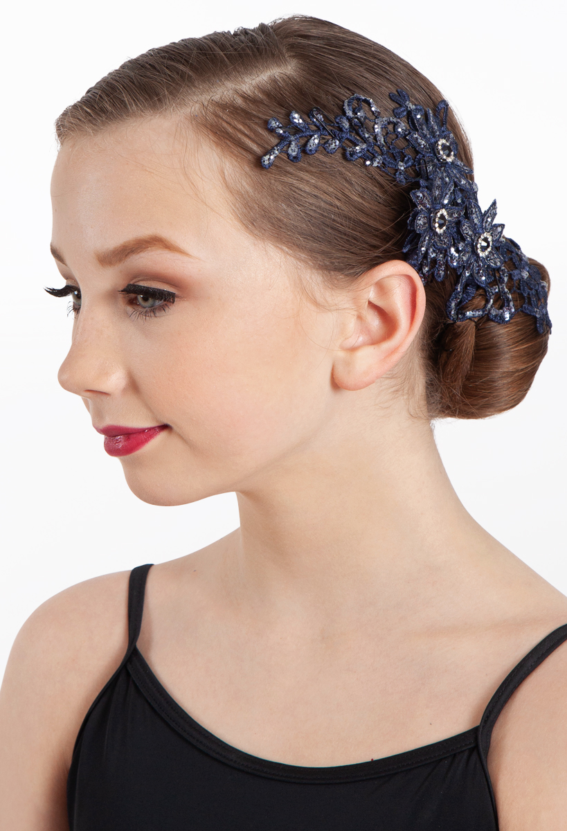 Navy Blue Hair Pieces Dancewear Solutions