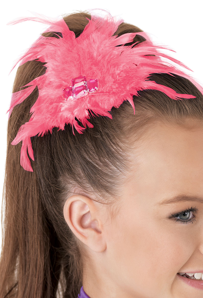 Rhinestone Cluster & Feather Hair Clip | Weissman® display picture 2