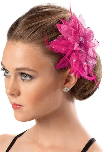 Feathered Flower Clip