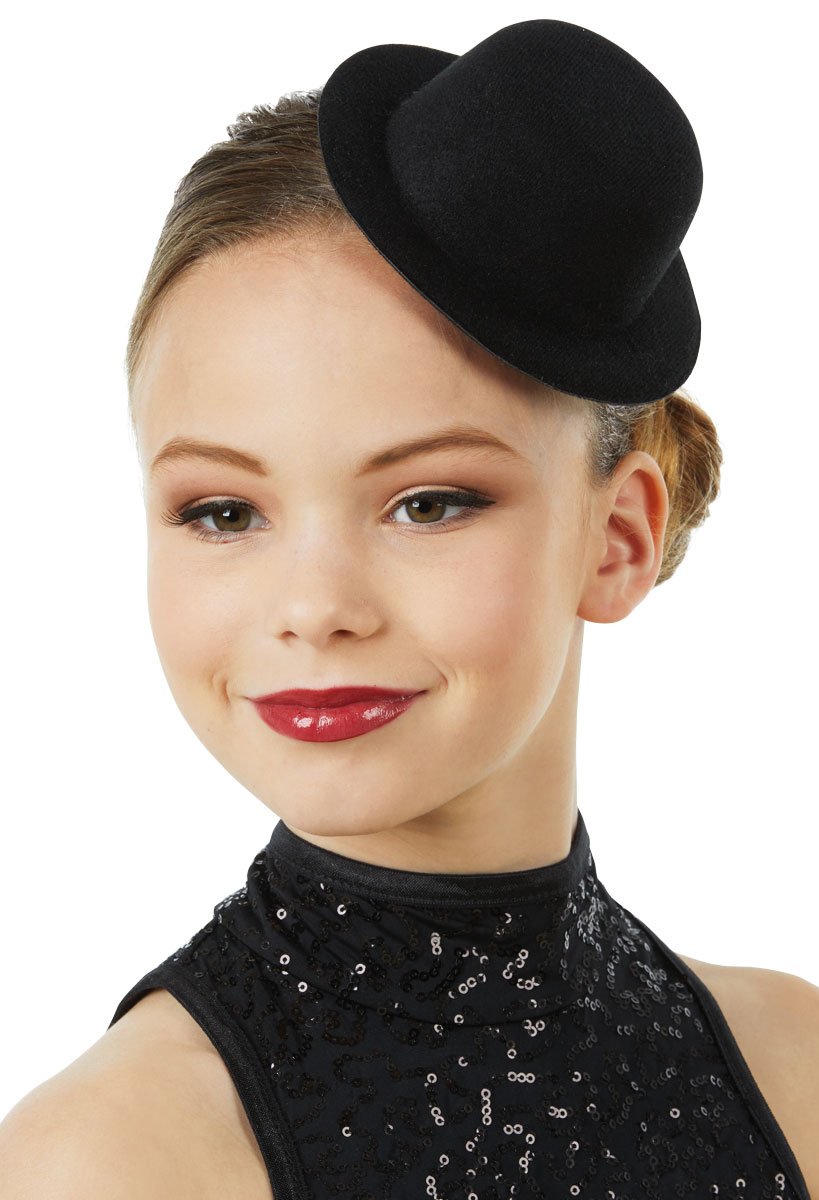 mini black top hat