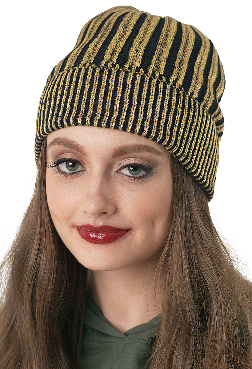 Metallic Foil Ribbed Beanie Hat | Balera™