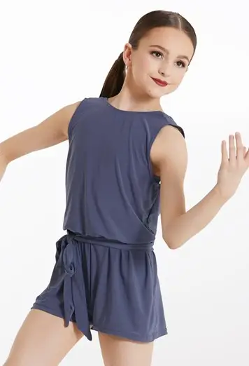 Open Back Jersey Romper