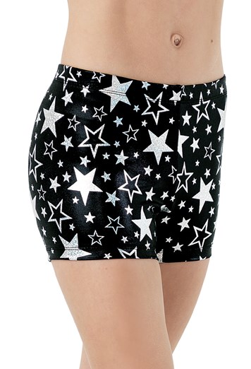 Hologram Star Print Shorts