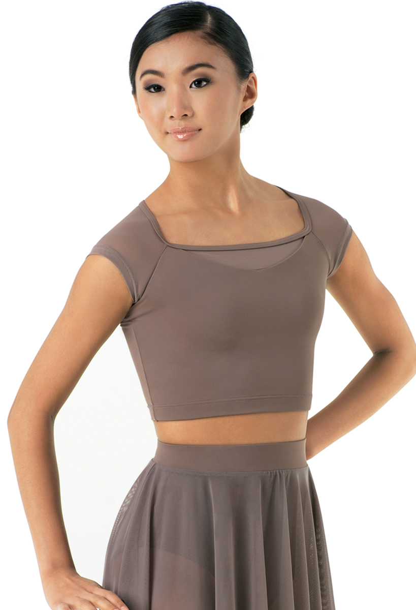 purple dance crop top