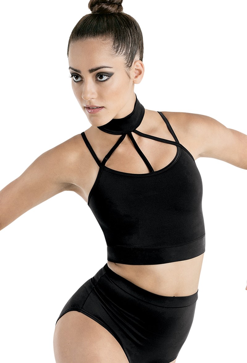 Cage Strap Mock Neck Crop Top Balera™