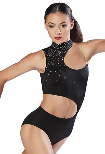 Crystal Asymmetrical Leotard