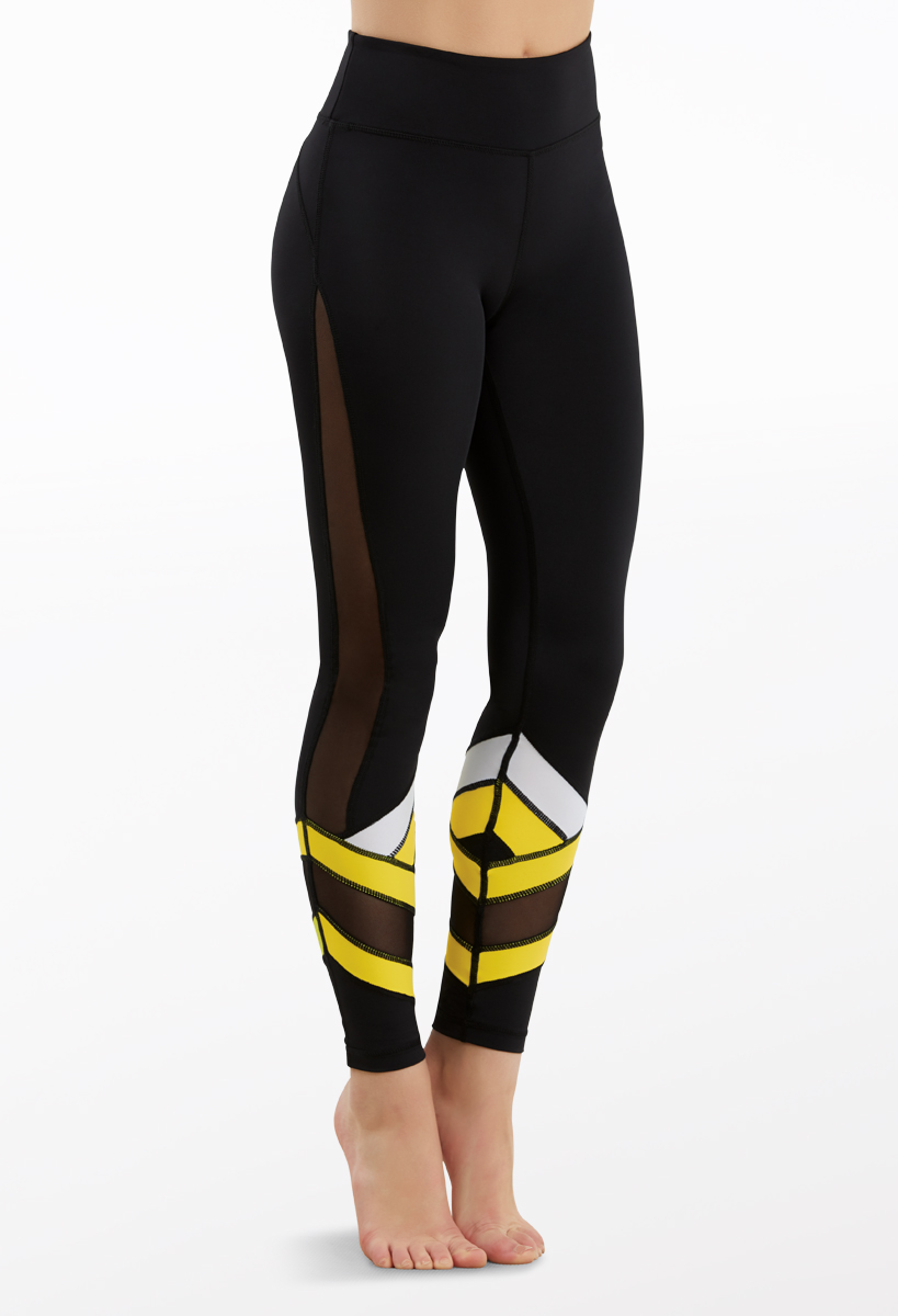 Bright Stripe Mesh Dance Leggings Balera