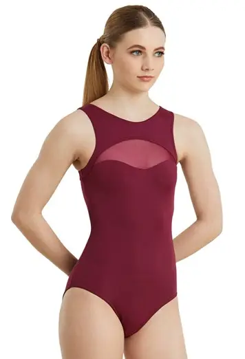 Sweetheart Mesh Tank Leotard